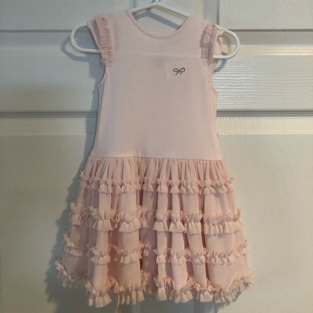 🆕 Lili Gaufrette Tulle Rose Dress & Bloomer